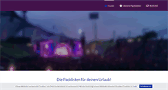 Desktop Screenshot of packliste.org